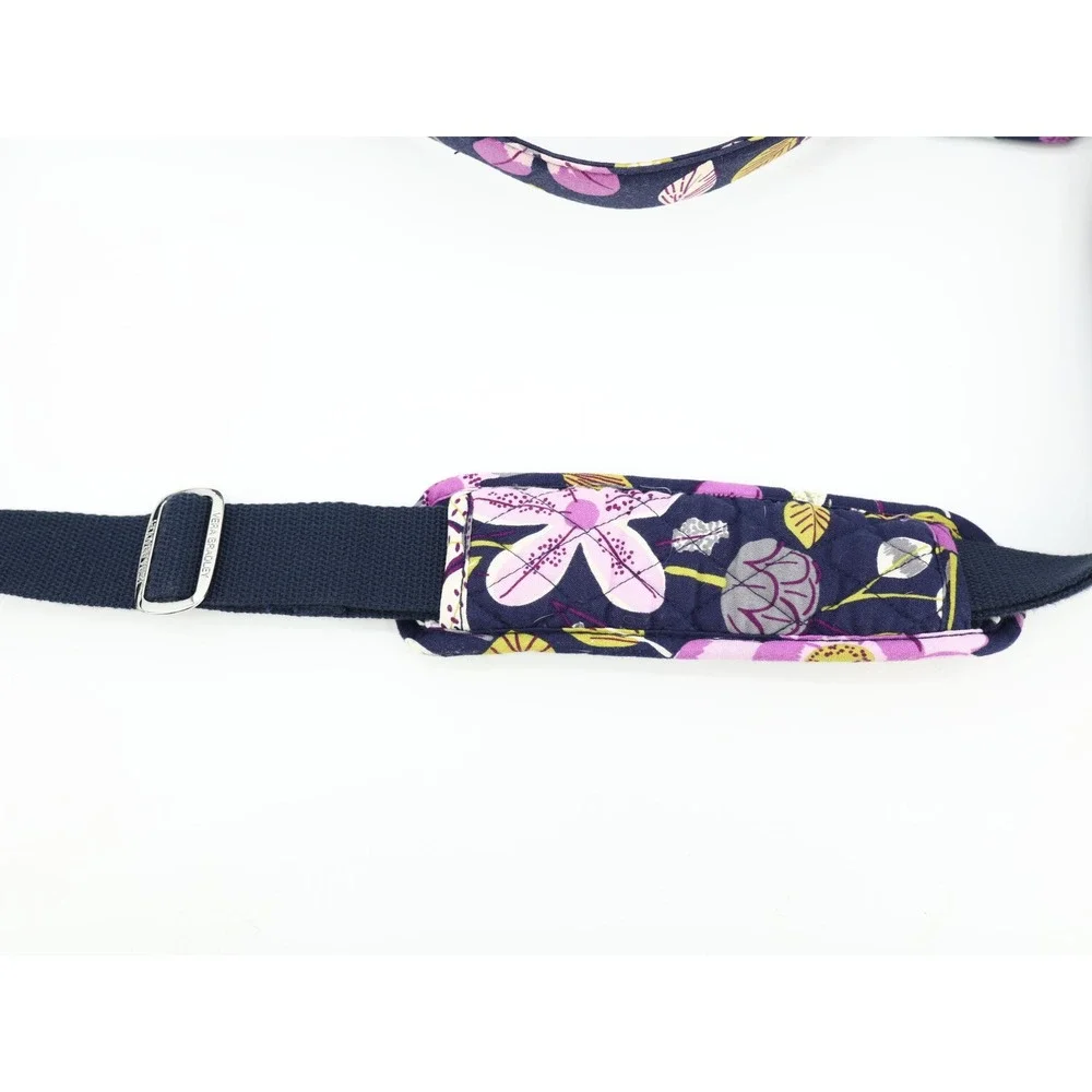 Vera Bradley Womens Crossbody Messenger Bag Floral Quilted Multicolor Adjustable